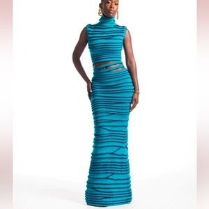 Hanifa ‘Amelia’ Layered Knit Dress